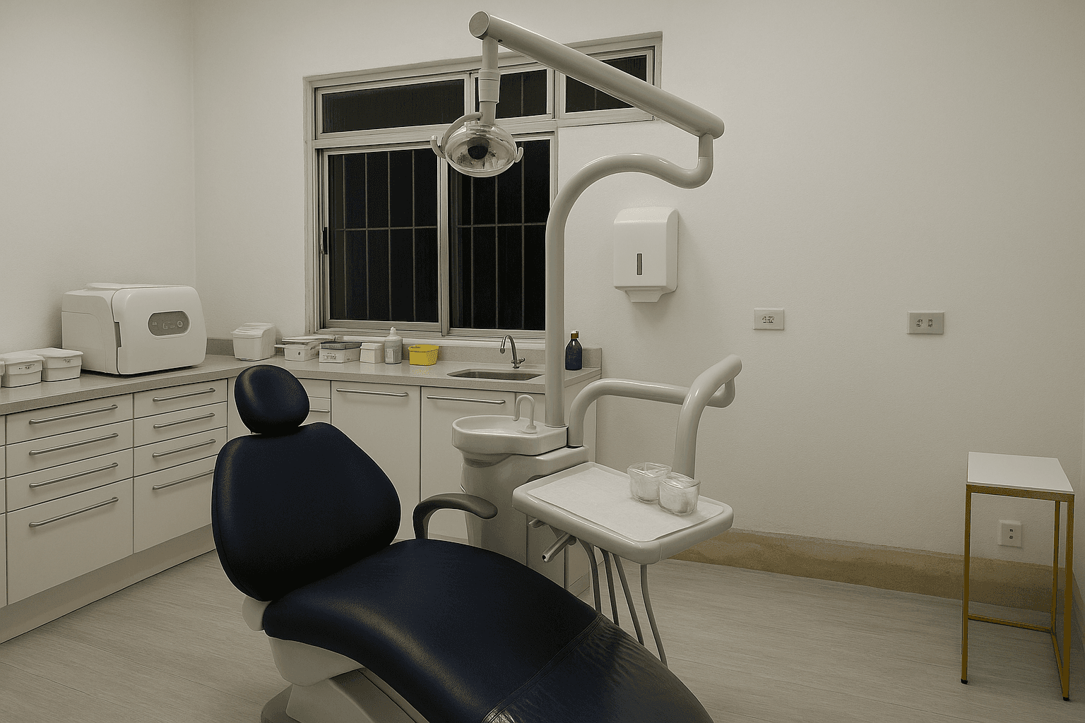 Fundo abstrato do consultório odontológico